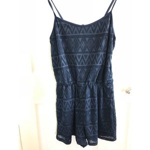 Navy blue romper